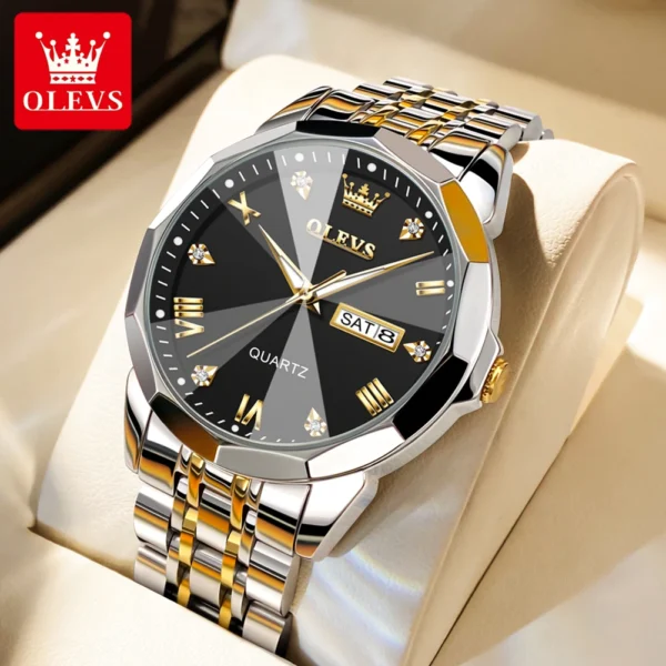 OLEVS 9931G New Exclusive Design Quartz Watch for Men - Image 3