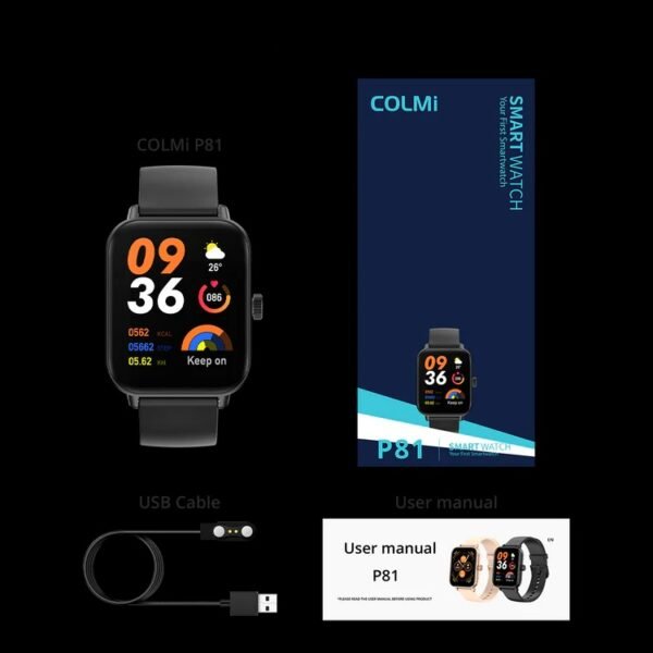 COLMI P81 Voice Calling Smartwatch Black