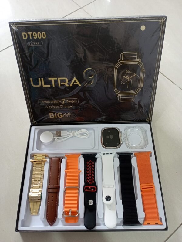 ⌚ DT 900 Ultra 9 স্মার্টওয়াচ + ফ্রি ৭টি স্ট্র্যাপ! - Image 4